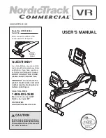 Preview for 1 page of NordicTrack Hotel Fitness Rb9700 Bike Manual