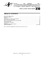 Preview for 2 page of NordicTrack Incline Trainer X10 User Manual