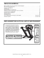 Предварительный просмотр 2 страницы NordicTrack NCTL17810.0 (French) Manuel De L'Utilisateur