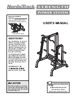 Preview for 1 page of NordicTrack NTB58030 User Manual