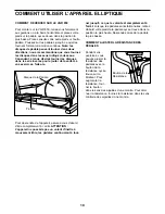 Предварительный просмотр 10 страницы NordicTrack NTCCEL47300 (French) Manuel De L'Utilisateur