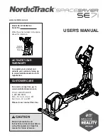 Preview for 1 page of NordicTrack NTEL99416.0 User Manual