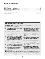 Preview for 2 page of NordicTrack NTEX04901 Manual