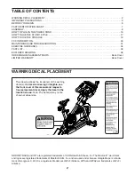 Preview for 2 page of NordicTrack NTEX05119.6 User Manual