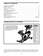 Preview for 2 page of NordicTrack NTEX91022.0 User Manual