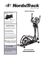 NordicTrack NTIVEL84014.0 User Manual preview