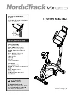 NordicTrack NTIVEX59016.0 User Manual preview