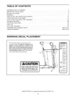 Preview for 2 page of NordicTrack NTL08010.1 User Manual