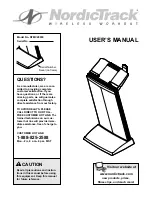 Preview for 1 page of NordicTrack NTMC29930 User Manual