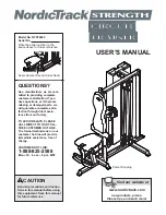 NordicTrack NTS79020 User Manual preview