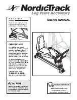 Preview for 1 page of NordicTrack NTSA03991 User Manual