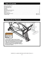 Preview for 2 page of NordicTrack NTSA03991 User Manual