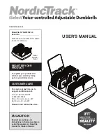 NordicTrack NTSAW23020.0 User Manual preview