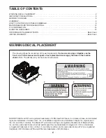 Предварительный просмотр 2 страницы NordicTrack NTSAW23020.0 User Manual