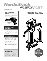 NordicTrack NTSY14016.0 User Manual preview