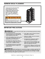 Preview for 2 page of NordicTrack NTW00630 User Manual