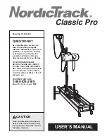 NordicTrack NTXC80181 User Manual preview