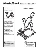 NordicTrack Revitalize 30792.0 User Manual preview