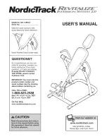 Preview for 1 page of NordicTrack Revitalize 831.14895.0 User Manual