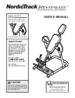 NordicTrack Revitalize Inversion System User Manual preview