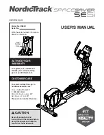 NordicTrack SpaceSaver SE5i User Manual preview