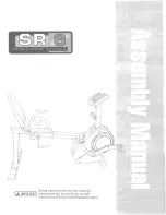 Предварительный просмотр 1 страницы NordicTrack SRe Assembly Manual