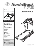 NordicTrack T 7.2 NETL79811.1 User Manual preview