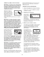 Preview for 15 page of NordicTrack T7si Treadmill (French) Manuel De L'Utilisateur