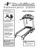 NordicTrack ViewPoint 3500 User Manual preview