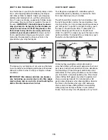 Preview for 15 page of NordicTrack Wasatch Uintah User Manual