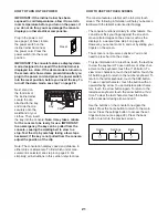 Preview for 21 page of NordicTrack X15i User Manual