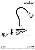 nordlux Mento Mounting Instruction предпросмотр