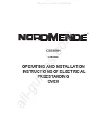 Предварительный просмотр 1 страницы Nordmende CSE60IX Operating And Installation Instructions