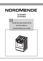 Предварительный просмотр 1 страницы Nordmende CSG50WH Operating And Installation Instructions