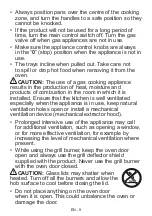 Предварительный просмотр 9 страницы Nordmende CSG63LPGWH User Manual