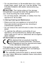 Предварительный просмотр 10 страницы Nordmende CSG63LPGWH User Manual