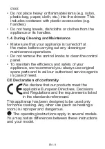 Предварительный просмотр 9 страницы Nordmende EBB2110IX XL Operating Instructions Manual