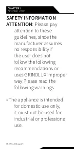 Preview for 20 page of Nordmende GRINDLUX User Manual