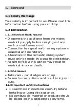 Предварительный просмотр 4 страницы Nordmende HCI901FL Instruction Manual