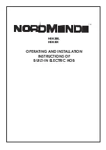 Nordmende HE62BL Operating And Installation Instructions preview