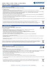 Preview for 2 page of NORDRIDE 4350-100A Operating Instructions