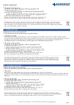 Preview for 2 page of NORDRIDE 5070 SCOUT Operating Instructions