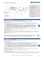 NORDRIDE 5312 SPOT UV 365 A Operating Instructions preview