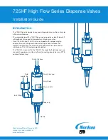 Предварительный просмотр 1 страницы Nordson EFD 725HF Installation Manual