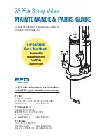 Nordson EFD 782RA Maintenance & Parts Manual предпросмотр