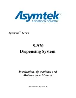 Предварительный просмотр 3 страницы Nordson Asymtek Spectrum S-920 Installation, Operation & Maintenance Manual