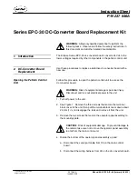 Nordson Eclipse EPC-30 Series Instruction Sheet preview