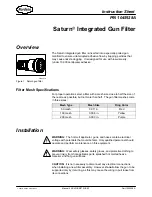 Предварительный просмотр 1 страницы Nordson Saturn 1045928A Instruction Sheet