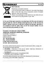 Preview for 11 page of NORDWEST PROMAT 4000851055 Original Instruction Manual