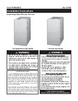 Nordyne 80+ AFUE Two Installation Instructions Manual preview